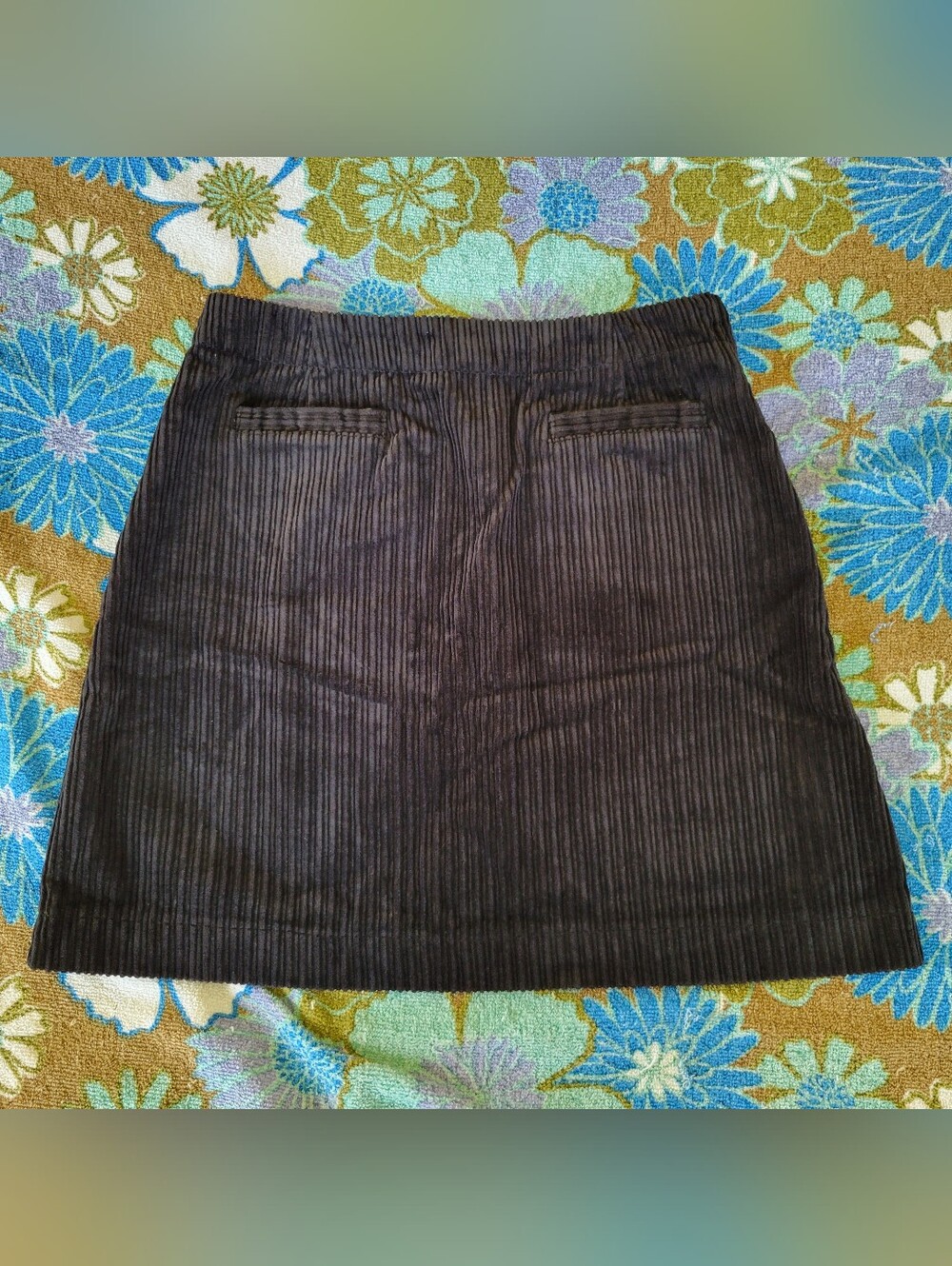 Dockers | Vintage Black Corduroy Mini Skirt
